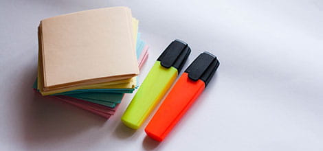 study highlighter pens